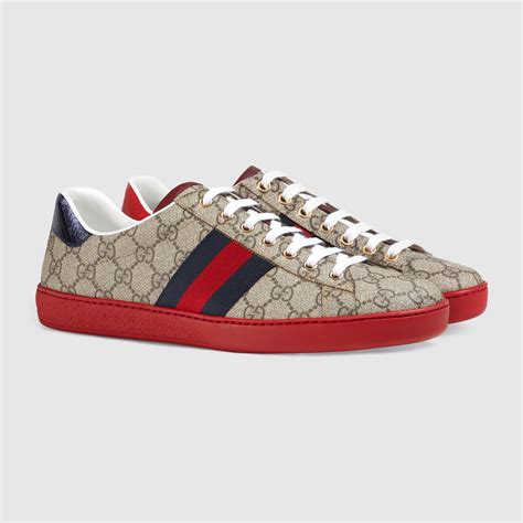 gucci new ace gg supreme sneaker|gucci ace gg suede sneakers.